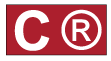 Red C Canadian safety footwear symbol