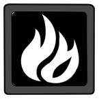 KPR fire and heat-resistance symbol