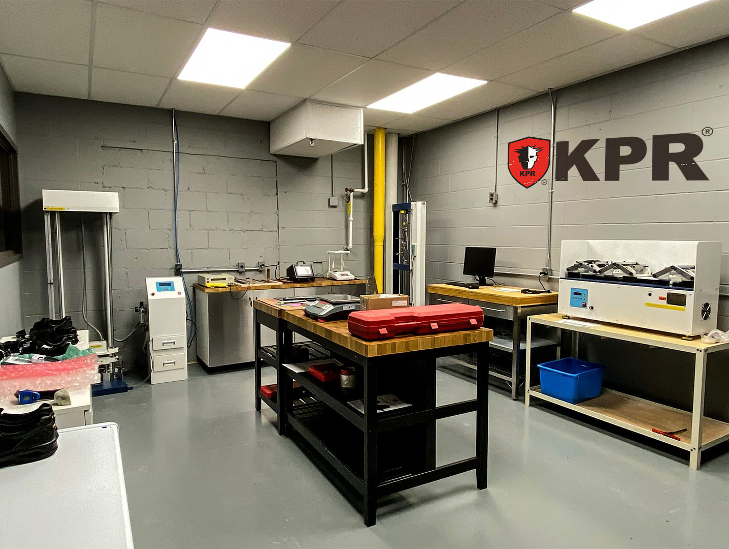 Testing equipment inside the KPR laboratory